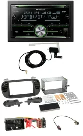 Автомагнитола для Fiat 500 Pioneer 2-DIN, CD/USB/MP3, Bluetooth, DAB, soft-touch (с 2012)