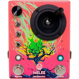 Педаль эффектов для электрогитары Walrus Audio Melee: Wall of Noise Reverb and Distortion Effects Pedal Pink