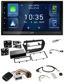 JVC DAB Bluetooth Lenkrad USB 2DIN Autoradio für Honda Insight ZE2 2009-2013