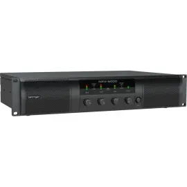 Behringer NX4-6000 Ultra Lightweight 6000W 4-Channel Class-D Power Amplifier, Bu