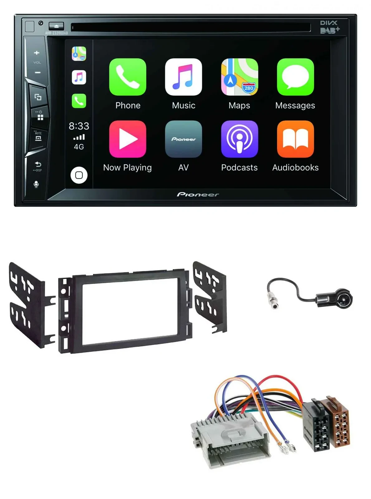 Pioneer MP3 USB DVD Bluetooth DAB 2DIN Autoradio für Buick Enclave 2008-2012 Luc
