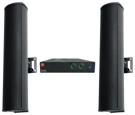 JBL CSA 280Z Commercial Amplifier+(2) Column Line Array 70V Commercial Speakers
