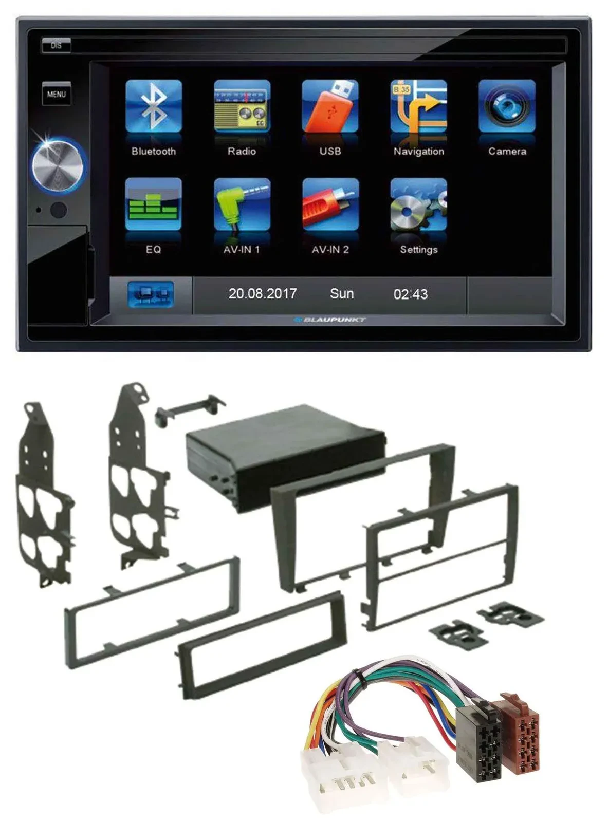 Blaupunkt SD Bluetooth 2DIN MP3 USB AUX Autoradio für Lexus IS 300 (2001-2005)