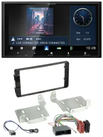 Автомагнитола для Mitsubishi ASX (с 2015) Kenwood 2-DIN, Bluetooth, USB, DAB, MP3