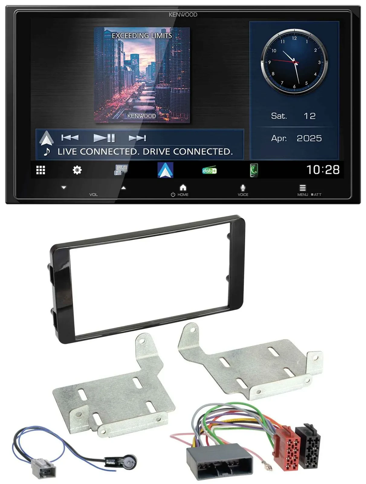 Автомагнитола для Mitsubishi ASX (с 2015) Kenwood 2-DIN, Bluetooth, USB, DAB, MP3