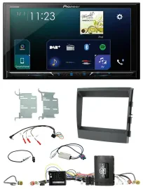 Pioneer Lenkrad Bluetooth USB 2DIN DAB Autoradio für Porsche Panamera 09-16 Info