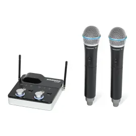 Samson Concert 288m Dual Handheld Wireless System w/ Tabletop Receiver (D Band)