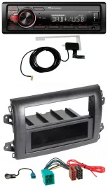 Pioneer 1DIN MP3 DAB USB AUX Autoradio für Fiat Ducato (Serie 8, ab 2021)