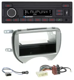 Blaupunkt USB AUX Bluetooth MP3 Autoradio für Nissan Micra (10-13 K13) silber