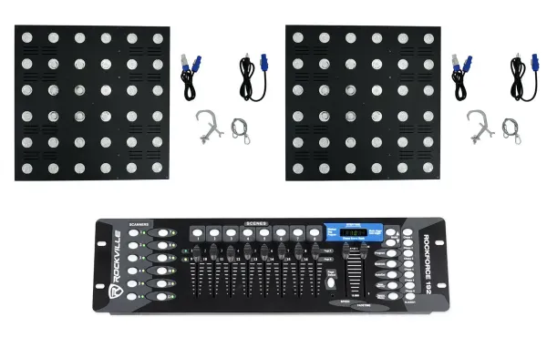 Светодиодный прибор Rockville STAGE MATRIX 36 RGB 6x6 с DMX-контроллером (пара)