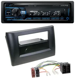 Alpine USB Bluetooth DAB MP3 Autoradio für Fiat Stilo 192 01-08 Ablagefach