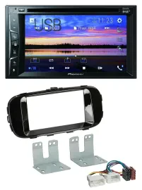 Pioneer Bluetooth 2DIN USB DVD DAB MP3 Autoradio für Kia Soul PS ab 14 piano-sch