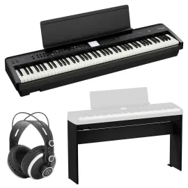 Roland FP-E50 88-Key SuperNATURAL Digital Piano Bundle with KSFE50 Custom Stand,