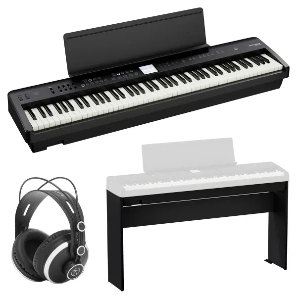 Roland FP-E50 88-Key SuperNATURAL Digital Piano Bundle with KSFE50 Custom Stand,