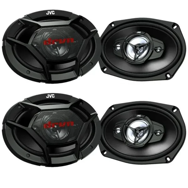 (2-Pairs) JVC CS-DR6941 280W 6x9" 4-Way Coaxial Car Speakers