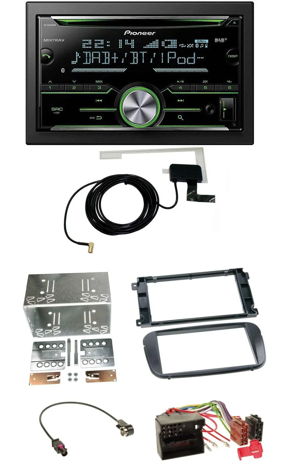 Pioneer CD USB MP3 Bluetooth 2DIN DAB Autoradio für Ford S-Max Mondeo ab 2007 Pr
