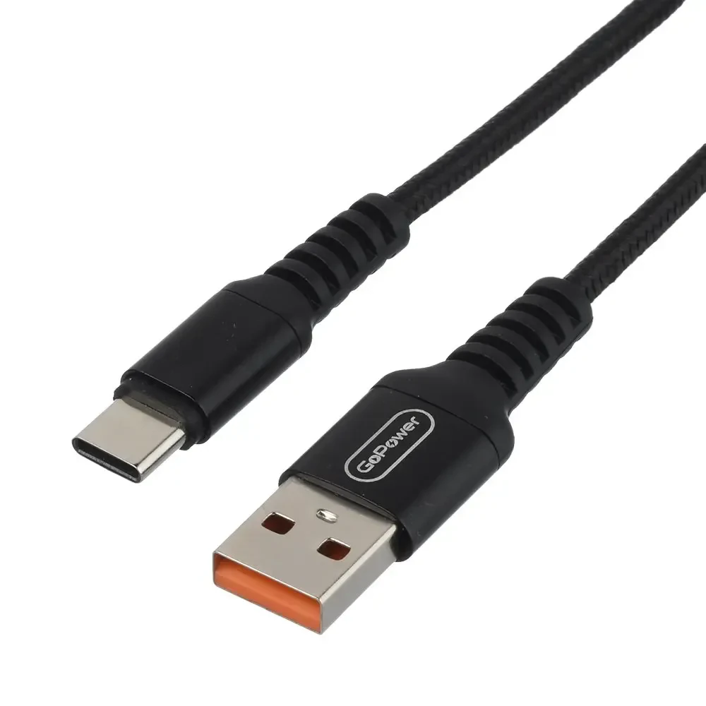 USB-кабель GoPower 00-00022791 GP02T Black 2.4A
