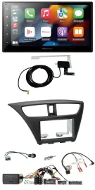 Автомагнитола для Honda Civic (с 2012) Pioneer 2DIN, USB, Bluetooth, DAB, черная