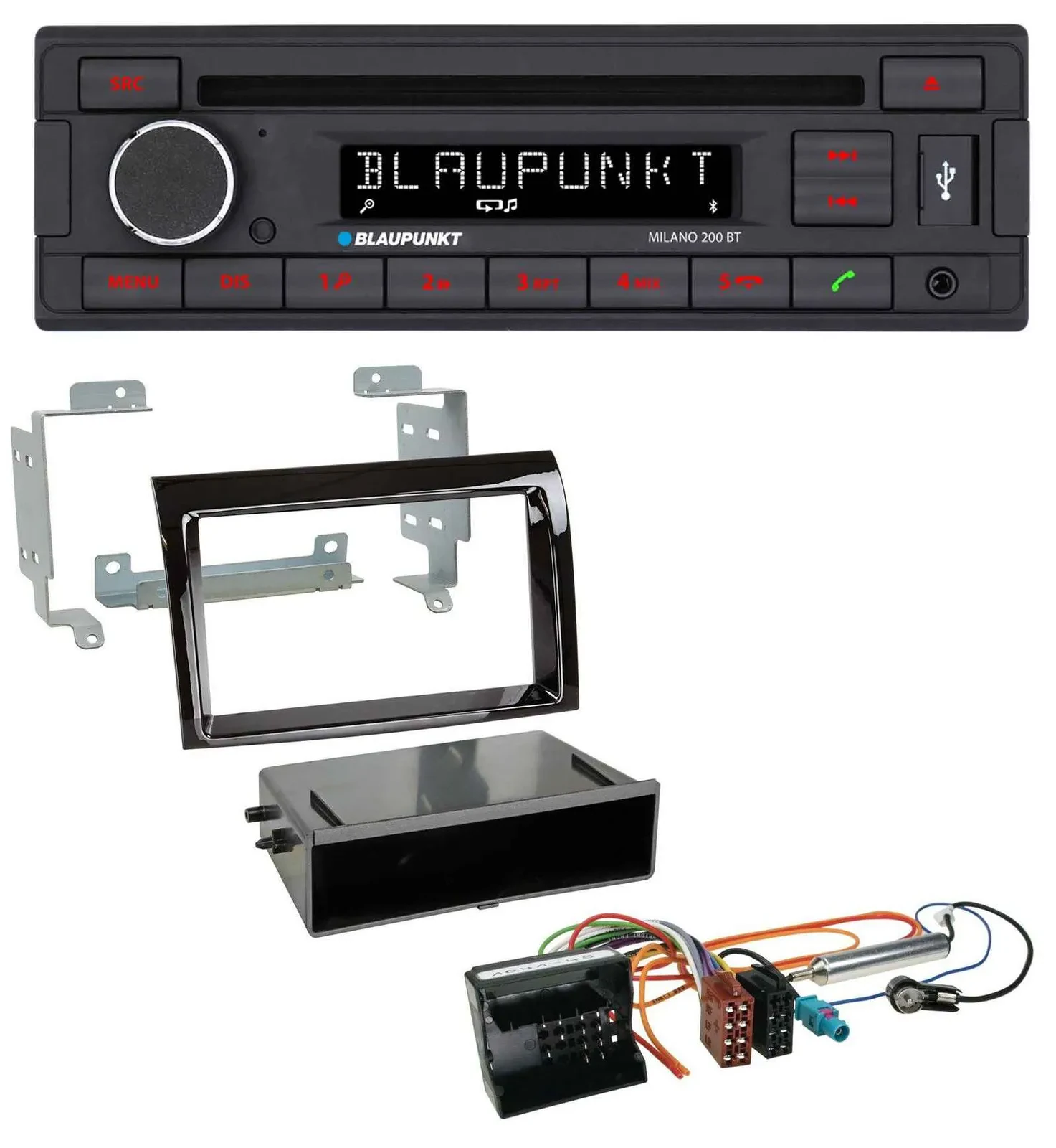Blaupunkt MP3 USB CD Bluetooth AUX Autoradio für Citroen Jumper 06-11 Quadlock p