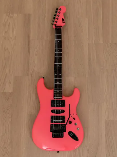 Электрогитара ESP One-Off Custom Shop HSH Superstrat Hot Pink w/gigbag Japan 2012