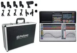 Цифровой микшер PreSonus StudioLive 32SX, 32 канала, 22 шины, с набором микрофонов DM-7