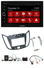 Blaupunkt Lenkrad DVD Bluetooth DAB 2DIN USB Autoradio für Ford C-Max ab 2011 gr