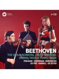 PINCHAS ZUKERMAN; JACQUELINE DU PRE; ITZHAK PERLMAN; DANIEL BARENBOIM - Beethoven: The Complete Violin Sonatas, Cello Sonatas, String Trios & Piano Trios (11CD)