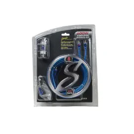Stinger SS600XS 8 Gauge Car Amplifier Wiring Kit w/ 2 Channel RCA Interconnects
