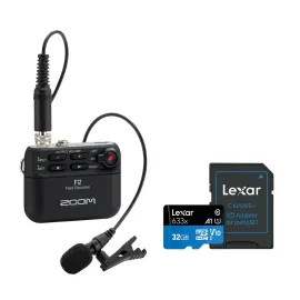 Zoom F2 Field Recorder with 32GB microSD Memory Card