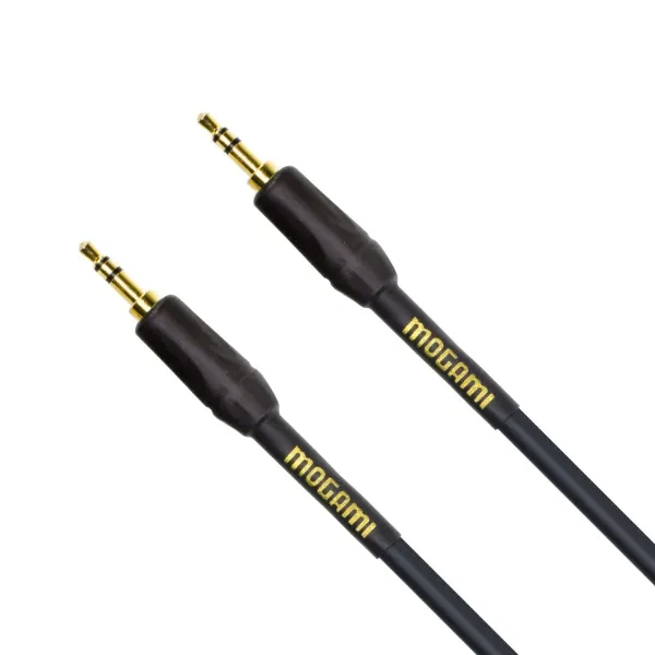 Mogami Gold 3.5-3.5-15 Stereo Audio Patch Cable, 3.5mm TRS Male Plugs, Gold Cont