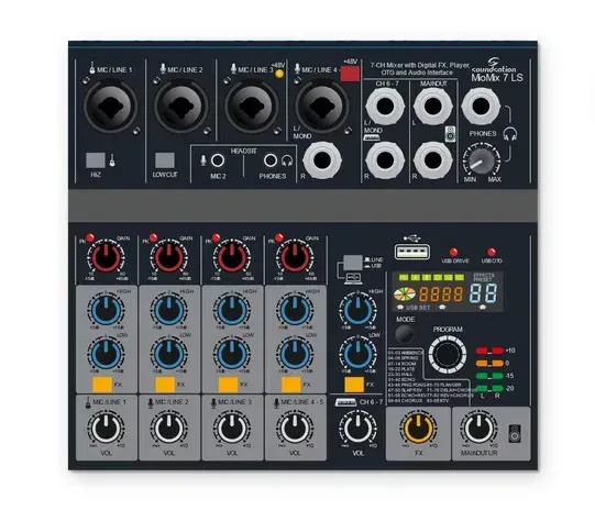Аналоговый микшер Soundsation MioMix-7LS