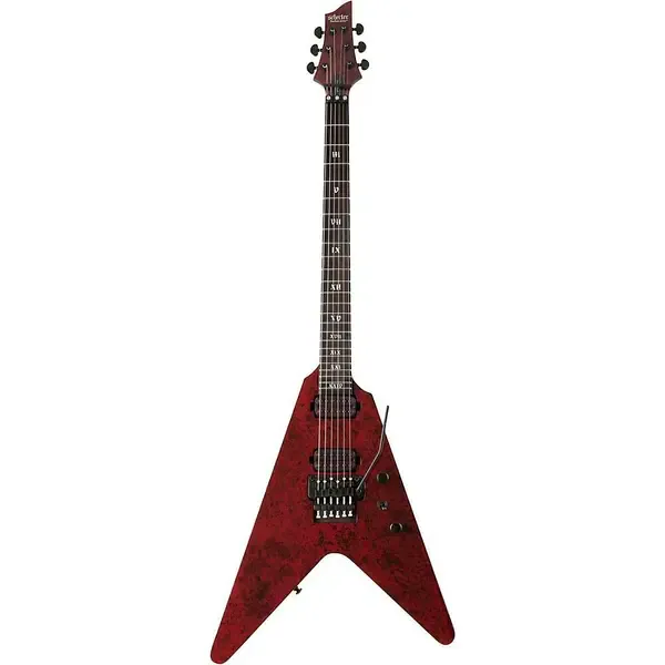 Электрогитара Schecter V-1 Floyd Rose Apocalypse Red Reign