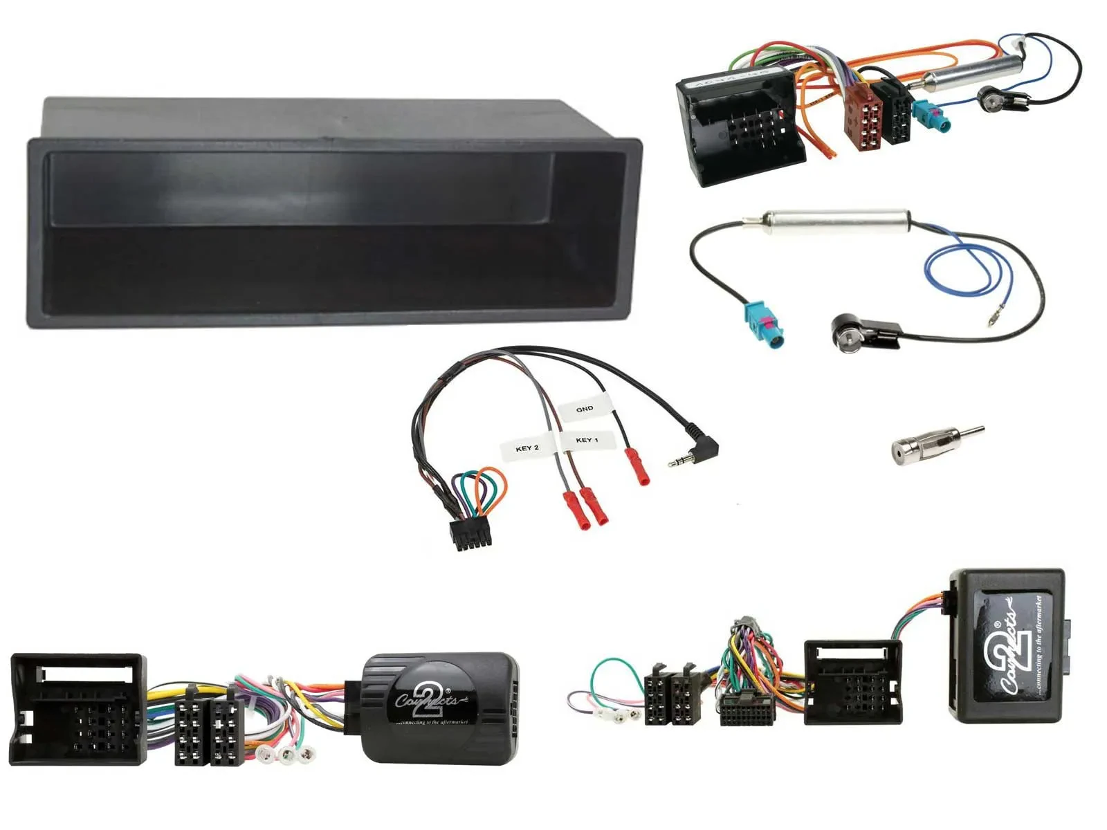 Radioset Lenkradadapter DIN Autoradio für Peugeot 307 2006-2009 PDC