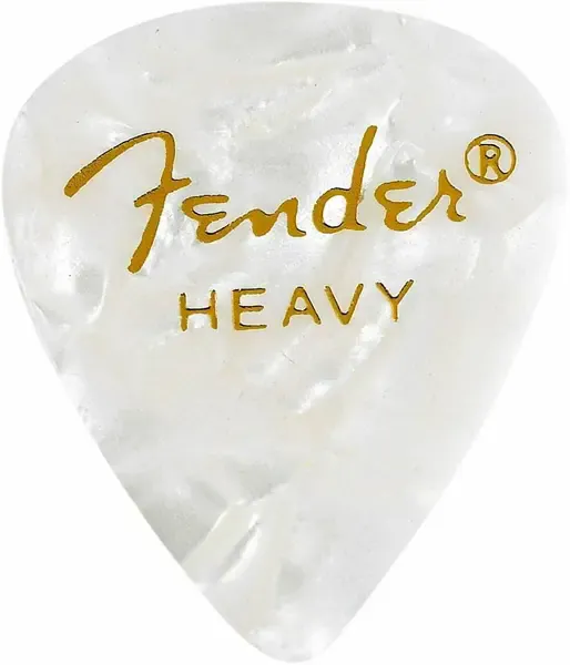 Медиаторы FENDER 351 Shape Premium Picks Heavy White Moto 144 Count