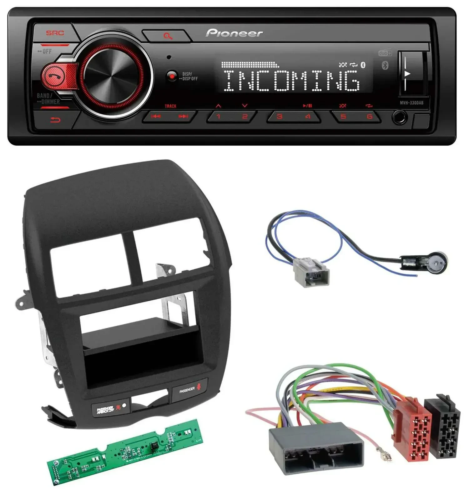 Автомагнитола Pioneer Bluetooth USB DAB MP3 для Mitsubishi ASX (2010–2014)