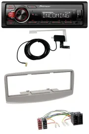 Pioneer MP3 AUX CD DAB USB Autoradio für Fiat Multipla 186 1999-2010 grau