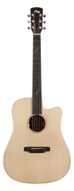Электроакустическая гитара Tyma TD-5CE Dreadnought Cutaway Natural с чехлом