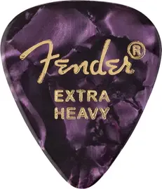 Медиаторы FENDER 351 Shape Premium Picks Extra Heavy Purple Moto 12 Count, 12 штук, 1.2 мм