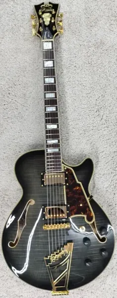 Электрогитара полуакустическая D'Angelico Excel SS Grey Burst с кейсом