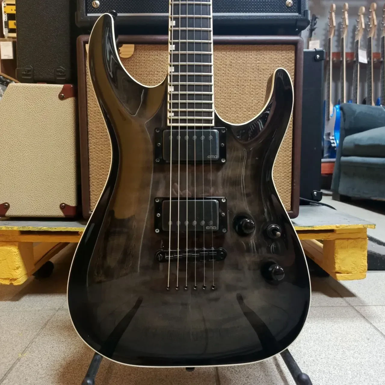 Электрогитара ESP E-II Horizon NT-II See Thru Black Sunburst Japan 2006