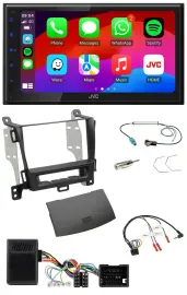 JVC Bluetooth 2DIN Lenkrad DAB USB Autoradio für Opel Zafira ab 13 jet black