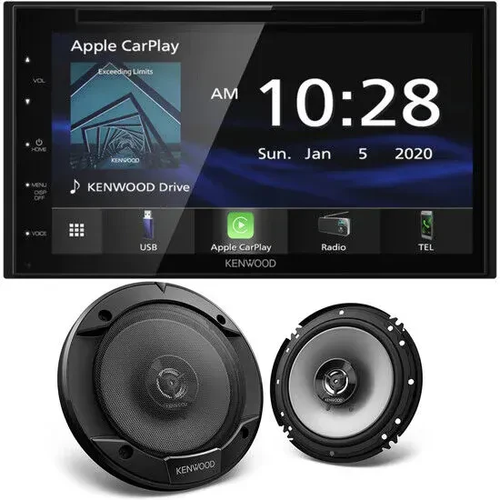 Автомагнитола Kenwood DDX57S 6.75" сенсорный экран + 6.5" автомобильные динамики (набор)