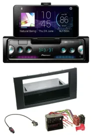 Автомагнитола Pioneer USB, MP3, Bluetooth, DAB, для Ford Focus/Fiesta (2004–2008), черная