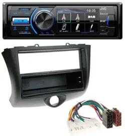 Автомагнитола JVC Bluetooth MP3 USB DAB для Toyota Yaris (2003–2006)