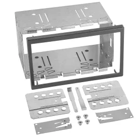 Metall Installations Kit Doppel ISO Blenden 182x113 mm BKX001 24430.2
