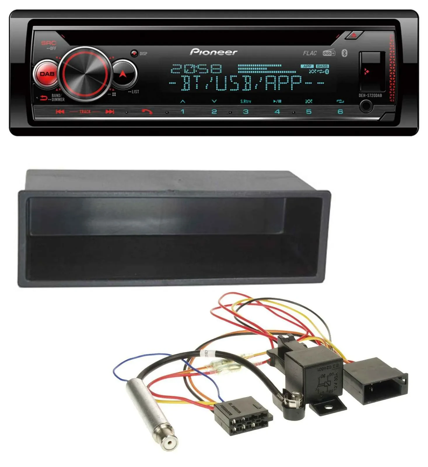 Pioneer MP3 DAB CD Bluetooth USB Autoradio für VW Polo T4 Passat Golf (98-04)
