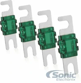 Belva BMANL125 125A Heavy-Duty Nickel-Plated MANL Fuse 4 Pack