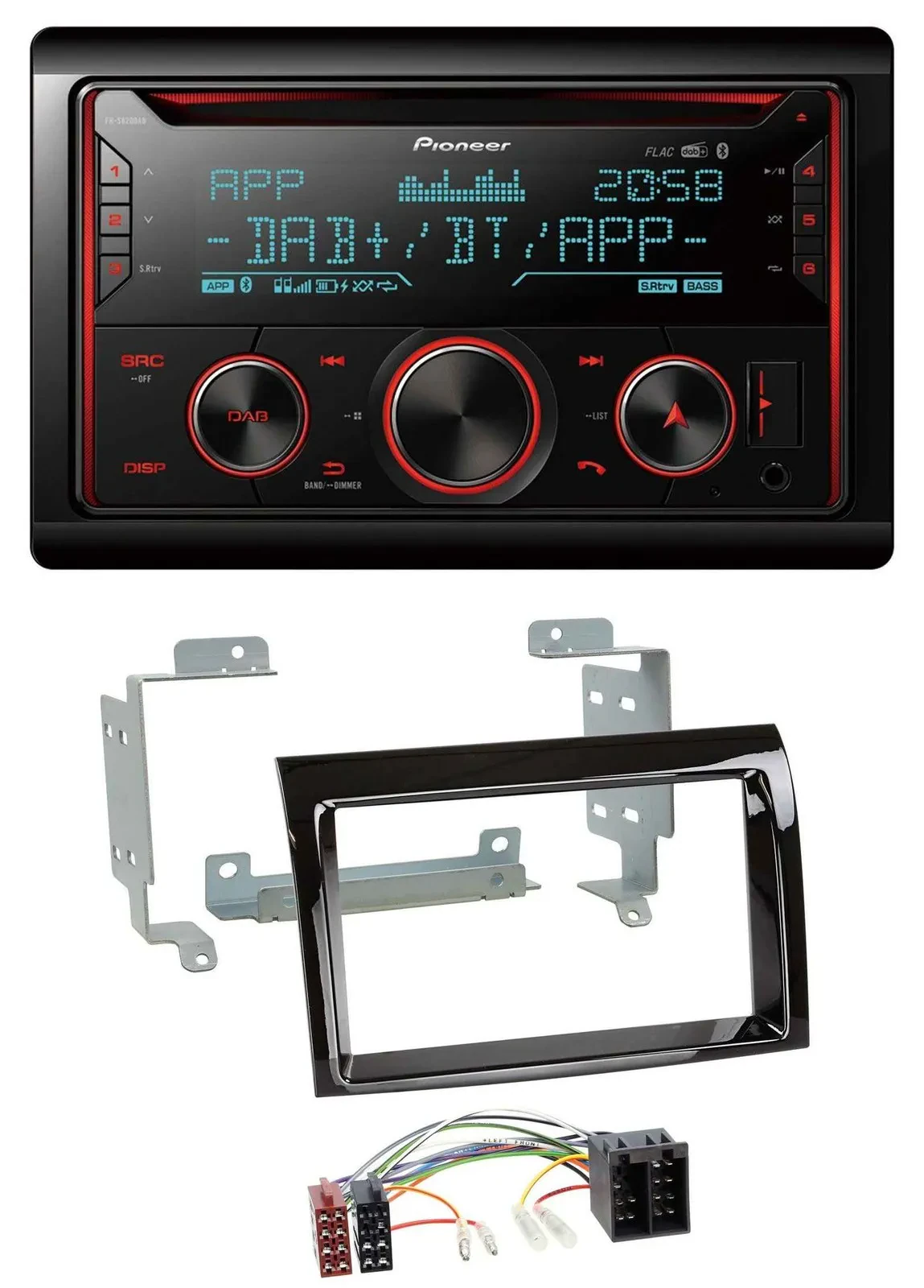 Pioneer 2DIN DAB MP3 Bluetooth USB CD Autoradio für Fiat Ducato 2006-2011 Citroe