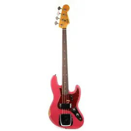 Бас-гитара Fender Custom Shop 1960 Jazz Bass Relic Faded Aged Dakota Red