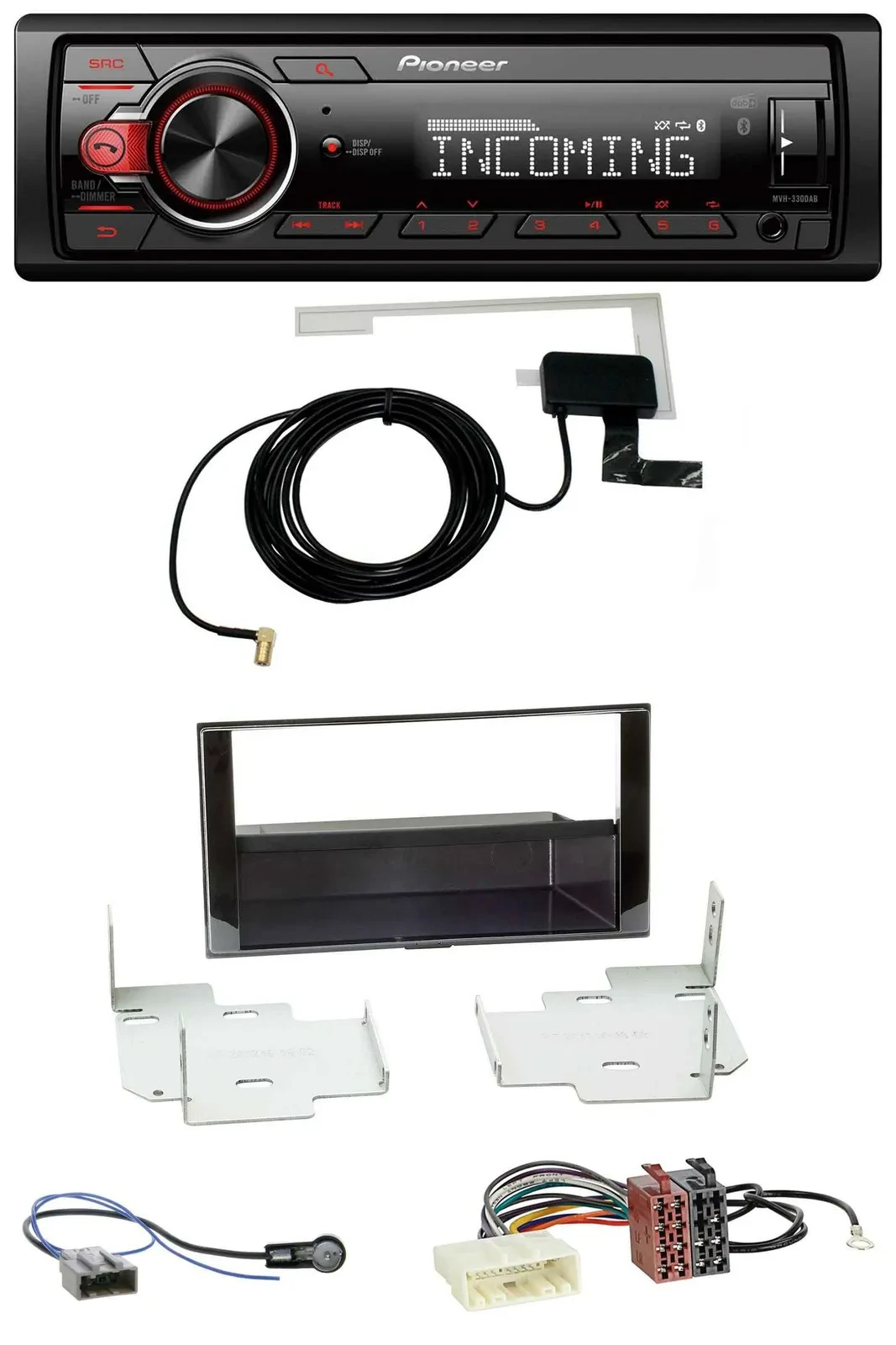 Pioneer USB MP3 DAB Bluetooth Autoradio für Nissan Micra, Note (ab 2013)